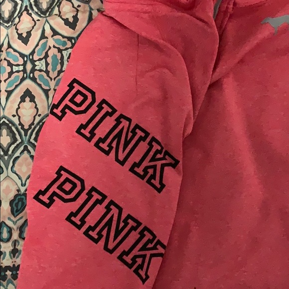 PINK Victoria's Secret Tops Pink Hot Pink Quarter Zip Poshmark